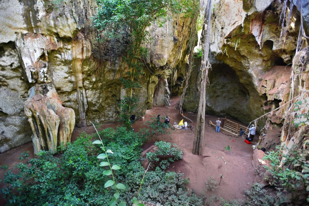 Kenya’s Panga ya Saidi cave, where Africa’s oldest-known burial was discovered.